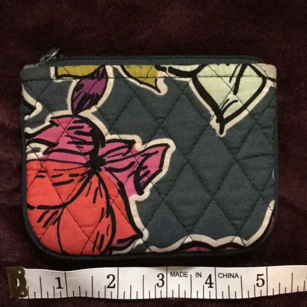 Vera Bradley Coin Purse in Falling Flowers - Picture 2 of 5